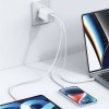 USAMS Ładowarka sieciowa 2xUSB-C+1xUSB 65W(only head) GaN PD3.0 +QC3.0 Fast Charging czarny/black Sandru Series CC180TC01 (US-CC180)